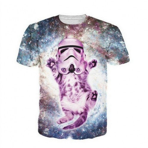 Cute Kitty Cat  Fashion Space Galaxy T shirts