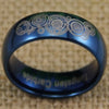 Blue Dome Men's Tungsten Wedding Ring