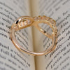 Fashion Jewelry 8 Infinity with Crystal Ring